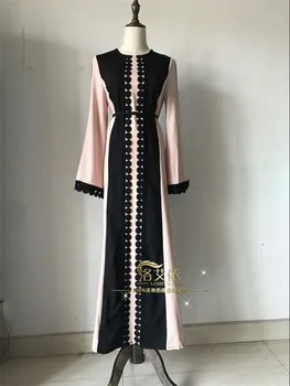 Кружевная юбка в мусульманский Рамадан, мусульманская абая Ид, мусульманский модный халат