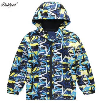 Куртки со съемным капюшоном и пятиконечной звездой для мальчиков, легкие детские непромокаемые ветровки, дождевики.