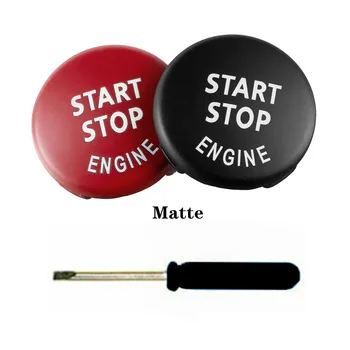 Матовый Цвет Кнопка Включения Двигателя Автомобиля Start Stop Замена Крышки Для BMW 3 5 Серии E90 E91 E60 X1 E84 X3 E83 X5 E70 X6 E71 Z4