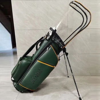 Модная зеленая PU водонепроницаемая сумка-подставка для гольфа DEZENS, сумка для снаряжения для гольфа на 4 лунки, сумка для клюшки для гольфа