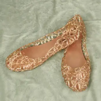 Модный, пользующийся большим спросом дизайн с полыми украшениями в виде кристаллов, уникальная обувь с круглым носком, дышащая повседневная обувь, Летние сандалии