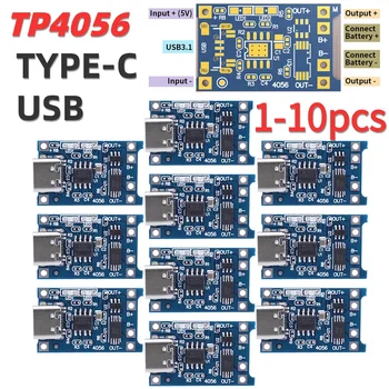 Модуль Зарядки Аккумулятора Micro USB DC4.5-5.5 V TP4056 Модуль Зарядного Устройства для Литиевых Аккумуляторов с Индикаторной Лампой для Литиевых Аккумуляторов
