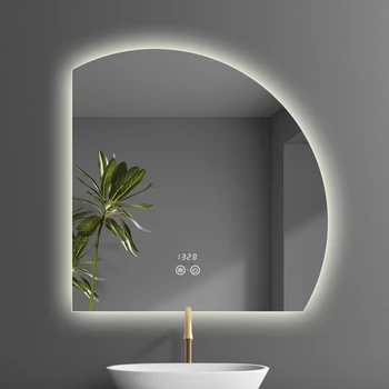 Неправильной эстетической формы Зеркало с подсветкой, Дизайн, без запотевания, Зеркало для ванной комнаты, Гламурная Скандинавская спальня Espelhos Com Furniture