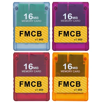 Новая Карта памяти FMCB Free McBoot V1.966 для Игровой консоли Sony Playstation 2 PS2 С Прозрачной Оболочкой, Игровая Карта Памяти с OPL