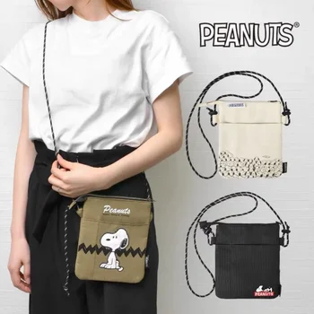Новая сумка для мобильного телефона Snoopy, сумка-мессенджер, студенческий мультяшный милый кошелек для монет