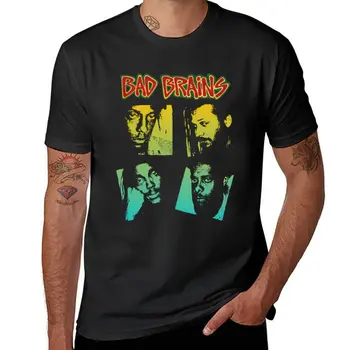 Новая футболка Bad Brains, рубашка для мальчиков с животным принтом, футболки большого размера, мужская одежда