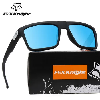 Новый бренд fox knight, поляризованные солнцезащитные очки, женщины, мужчины, 2023, высококачественные эстетические очки для верховой езды и рыбалки на открытом воздухе, квадратные оттенки