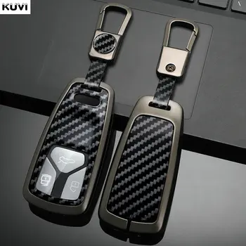 НОВЫЙ Металлический Карбоновый Чехол Для Ключей Автомобиля С Полным Покрытием Fob Для Audi A6 A5 Q7 S4 S5 S7 A4 B9 A4L 4m 8W Q5 TT TTS RS 8S Coupe Аксессуары