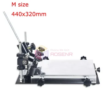 Новый Размер M 440x320 мм Ручной принтер для паяльной пасты Печатная плата SMT Трафаретный Принтер Шелкопечатная Машина