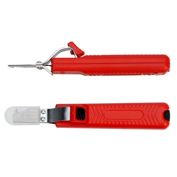 Нож для зачистки проводов DIY, Регулируемый Инструмент для зачистки изоляции, кабель для зачистки кабеля с резиновой ручкой 8-28 мм, Прочный кабель из ПВХ
