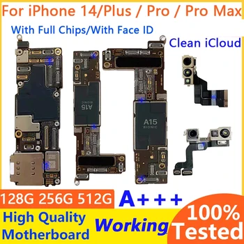Обновление IOS A + Для Материнской платы iPhone 14 / Pro / Max С разблокированной логической Платой Face ID С Полными Чипами Для iphone14 Plus Бесплатно iCloud