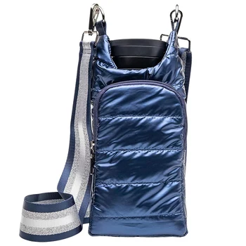 Переноска для бутылки с водой на регулируемом широком ремне, сумка-слинг для бутылки с водой, переносная гидробумага через плечо, мягкая для путешествий на свежем воздухе