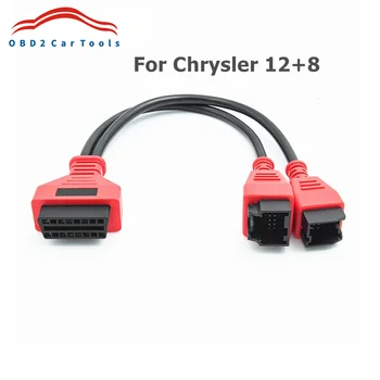 Подходит для Chrysler 12 + 8-контактный OBD-кабель для FCA Programmi ng Conector для Autel MS908P MS906 DS808