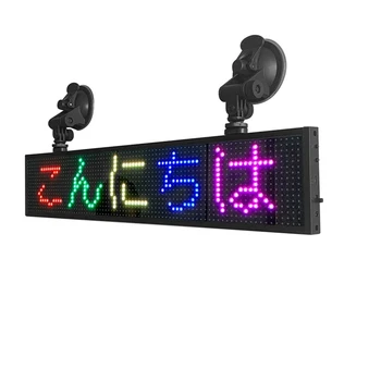 Прокручивающаяся рекламная светодиодная вывеска USB 5V Управление телефонным приложением Подсветка логотипа Анимация пользовательского текстового рисунка Программируемый автомобильный дисплей