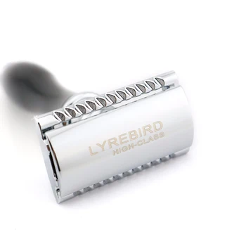 Профессиональная безопасная бритва С двойным лезвием Для бритья Серебристый Lyrebird Высокого класса S1 S2 S3 S4 Высшего качества в белой коробке НОВЫЙ