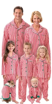 Рождественский комплект для родителей и детей для европейских и американских семей, пижамы и домашняя одежда
