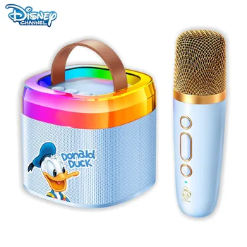 Ручной микрофон Disney Mickey Minnie Donald Duck Daisy, Bluetooth-динамик, Домашняя карта памяти, Сабвуфер с длительным сроком службы.
