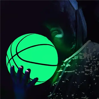 Светящаяся баскетбольная светоотражающая игрушка, зеленые шарики, флуоресцентное спортивное оборудование