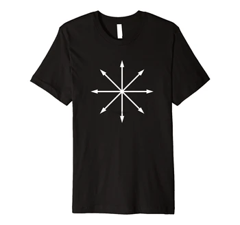 Символ звезды хаоса, панк-металлическая пентаграмма, Анархия, Оккультный сатана, футболка премиум-класса