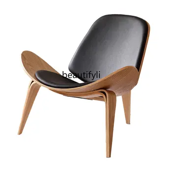 Скандинавский Креативный Простой Дизайнерский Диван-кресло Smile Aircraft Shell Стул для отдыха Nordic Furniture мебель для гостиной