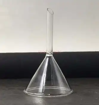 Стеклянный инструмент стеклянная воронка прозрачная с коротким горлышком треугольная воронка конусообразная воронка 40мм 60мм 90мм