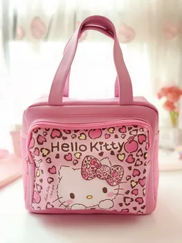 Сумка для мамы Sanrio hello kitty, многофункциональная сумка для хранения большой емкости, сумка Melody, сумка через плечо, сумка-ланч-бокс из искусственной кожи, сумка для ланча