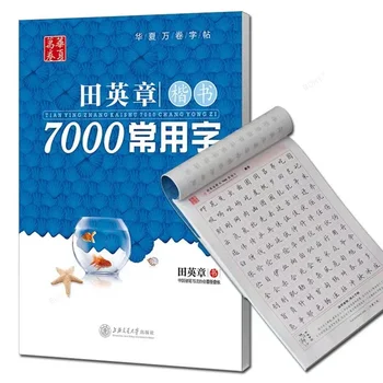 Тетрадь с 7000 обычными китайскими иероглифами Тетрадь для китайской каллиграфии обычным шрифтом