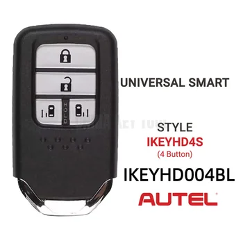 Универсальный Смарт-Ключ Autel iKey Для Honda Premium Style с 4 Кнопками IKEYHD4S IKEYHD004BL