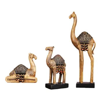 Фигурки верблюда, коллекция фигурок для новоселья, Настольная полка