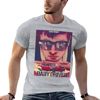 футболка baby driver с любимыми фильмами, однотонная футболка, летняя одежда, топы, мужские однотонные футболки