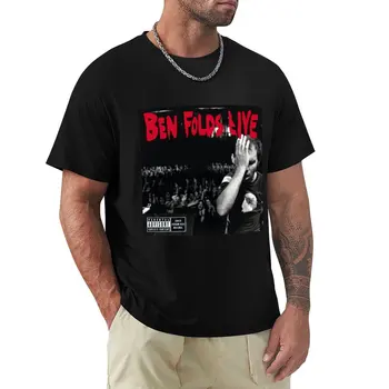 Футболка Ben foldes live, графическая футболка, черная футболка, графические футболки, fruit of the loom, мужские футболки.