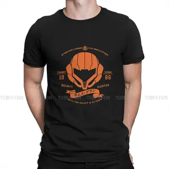 Футболка Metroid Orange Armor Классическая Панк-футболка С Большим Вырезом Мужская Одежда
