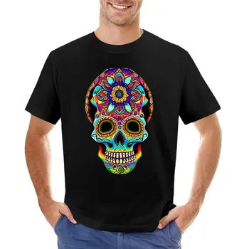 Футболка Sugar Skull 11, быстросохнущая футболка, винтажная одежда, футболка оверсайз для мужчин