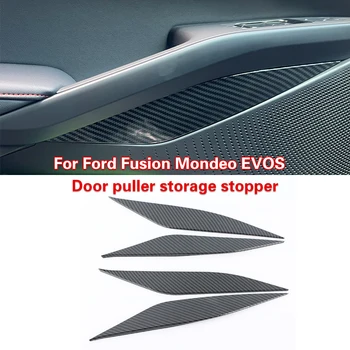 Ящик Для Хранения Дверного Съемника Ford Fusion Mondeo EVOS 2022 2023 Пробка Для Хранения Аксессуаров Для Дооснащения Салона Из Углеродного Волокна